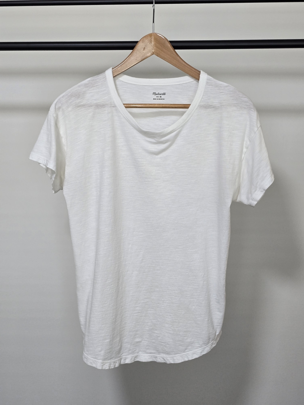 Madewell Women's Cream Crewneck Short Sleeve Tee